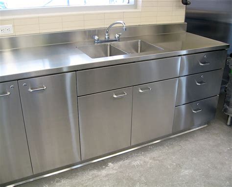 Stainless Steel Cabinets with Sinks